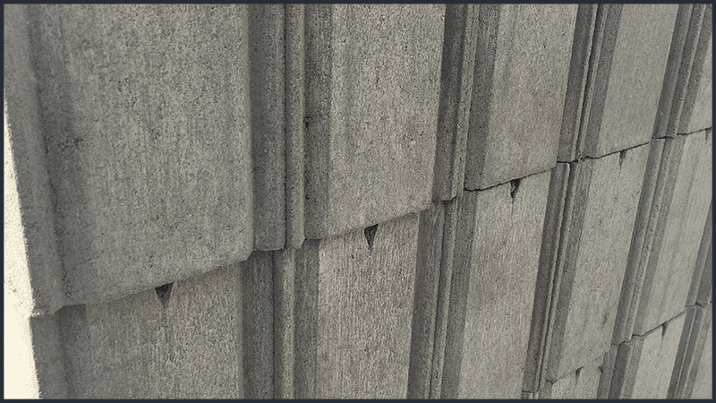 Pustak betonowy gładki